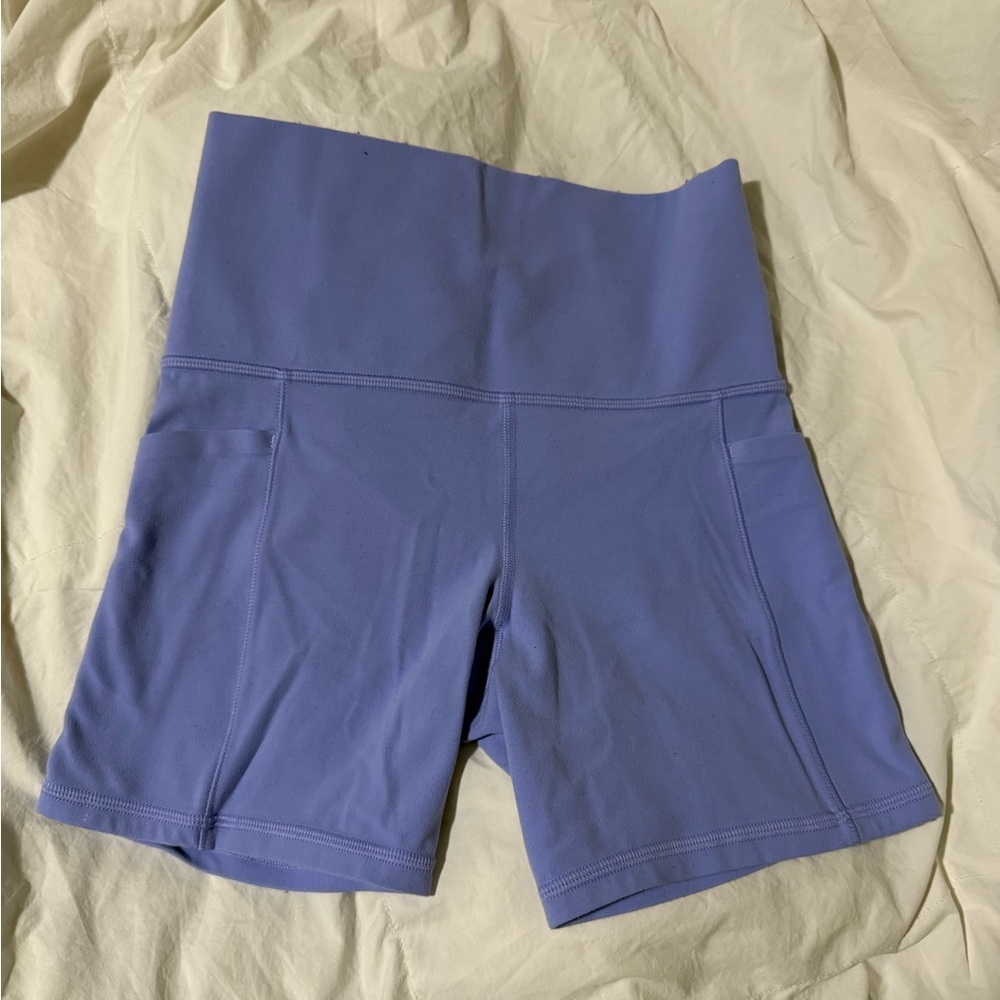 Athleta Women's Lavender/Blue Bike Shorts